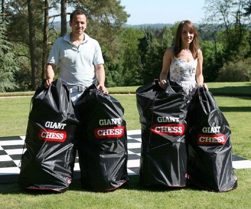 Set bags for giant chess - of,