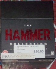 the hammer collection, horror, christopher lee, 21 dvd's, boxset, used