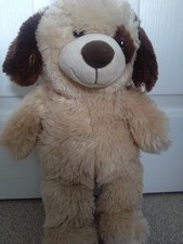 Brown Fluffy Plush Dog Teddy -