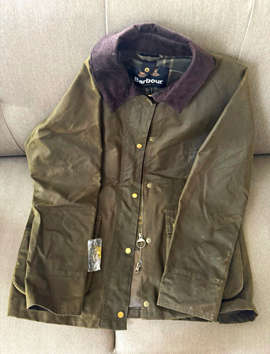 Barbour womens green waxed - barbour,