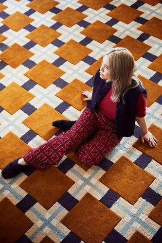 Hand tufted wool rug - hand-tufted,