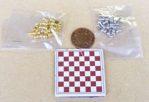 Dolls house metal - house, chess