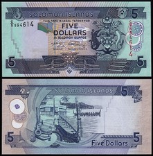 SOLOMON ISLANDS 5 DOLLARS