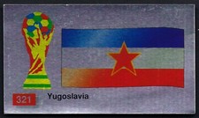 MERLIN - ITALIA 90 - #321 YUGOSLAVIA FLAG