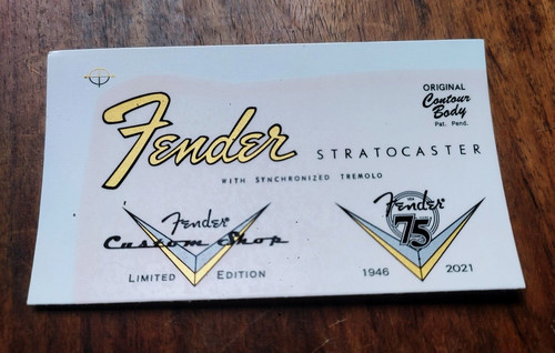 Fender stratocaster 75th - stratocaster,