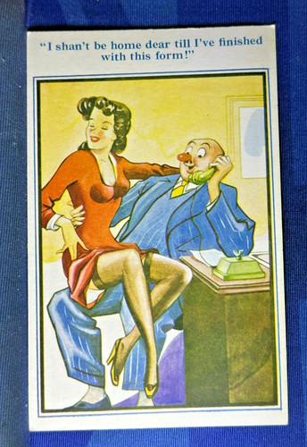 Comic postcard 1940s saucy - 1940s,