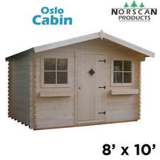 8' x 10' 28mm Log Cabin