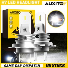AUXITO 2X H7 LED Headlight Bulbs Kit 200W 50000LM Hi-Lo Beam 6500K Super Bright