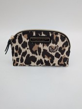 VICTORIA'S SECRET Leopard Travel Cosmetic Bag Case Makeup