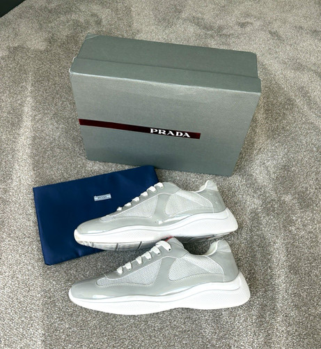 Prada grey white - white, low