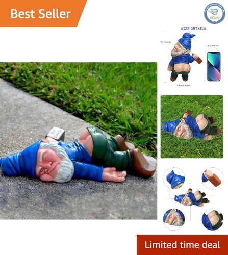 Funny drunk garden gnome - drunk,