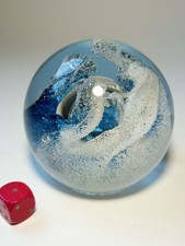 Caithness Splashdown Paperweight By Colin Terris 1982