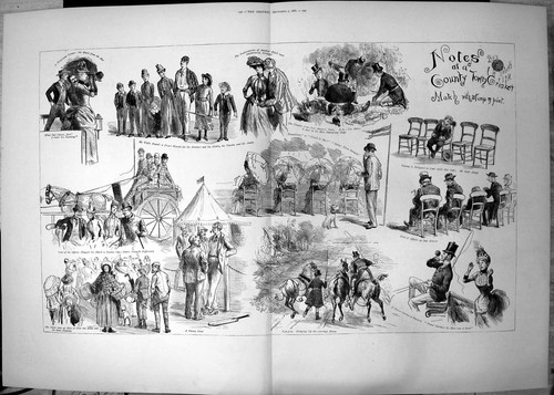 Original old antique print - original,