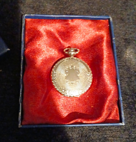 Quartz pocket watch - watch, silver