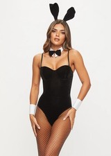 Ann Summers Tuxedo Bunny Bodysuit Outfit with Accessories - New Size 8-10