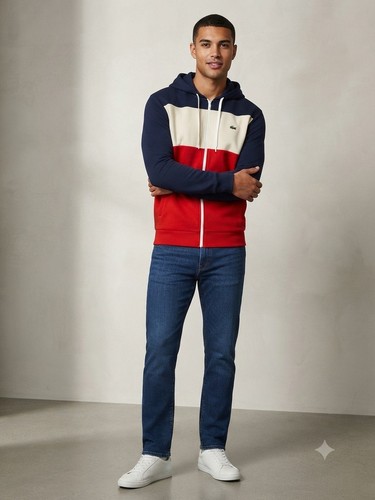 Vintage lacoste mens hooded - lacoste,