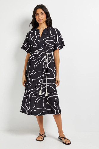 Wallis black fit flare - fit, dress