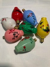 7 vintage lantern plastic xmas