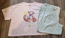 NEW DISNEY WINNIE THE POOH TIGGER PYJAMAS SIZE 20 22 T-SHIRT TROUSERS SET COTTON