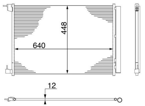 Mahle ac412000s condenser - ac412000s, a/c