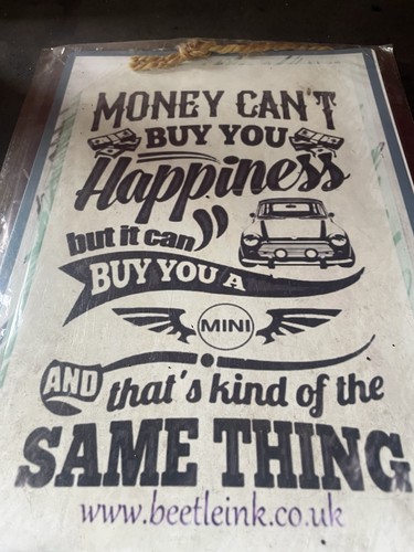 Classic mini sign - mini,