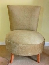 1950s Low Round Bedroom Chair