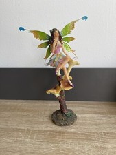 Whimsical Enchanting Butterfly Fairy Pixie Fae Folk Statue Figurine 9” Rare