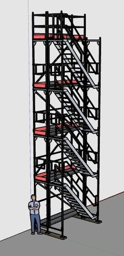 Scaffolding tower 73m - scaffolding, 26.73m²