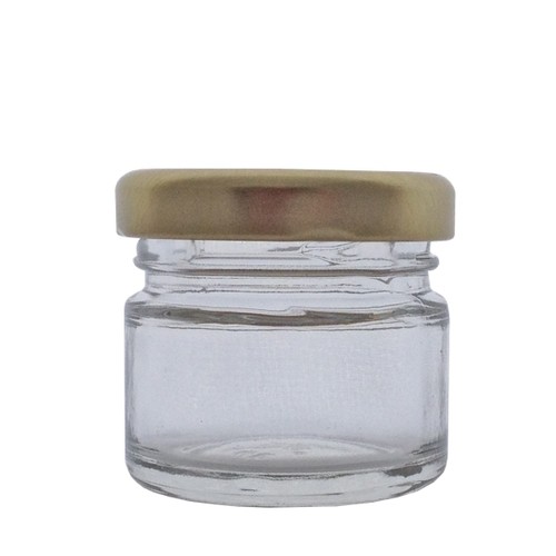 Round jars glass mini - jars, jam
