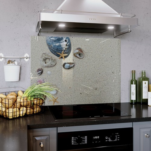 Glass splashback kitchen tile - glass,