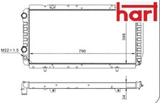 COOLANT RADIATOR 600 919 HART