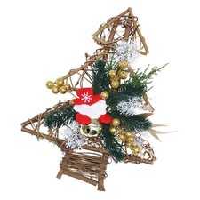 1Pc Christmas Wreath Decor Imitation Pine Xmas Tree Pendant Festival Decor