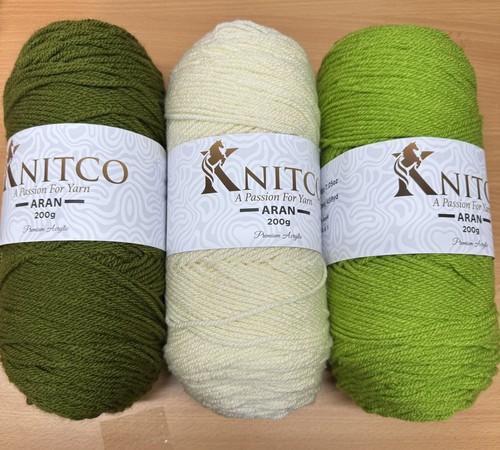 Knitco aran 3x200g - knitco, 100%