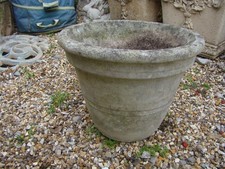 Large 14"  Concrete Garden Patio Ornament Plant Pot