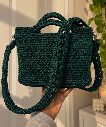 Green yarn cord - green,