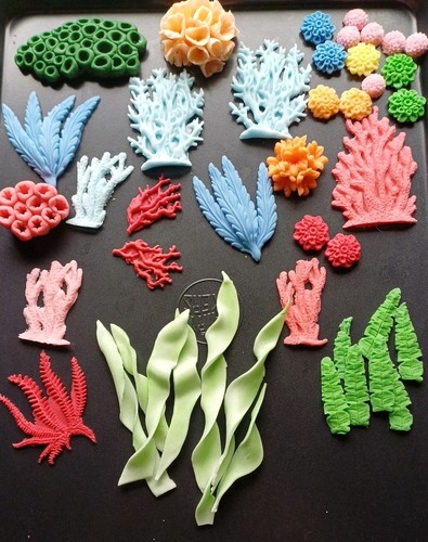 Sugar paste edible coral - sugar,