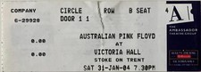 Collectors Ticket Stubs from