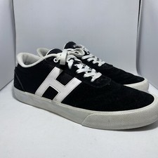 HUF Skate Shoes Soto Performance Focus UK 10 Black/White Leather Skate Trainers 