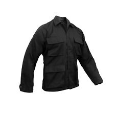 BDU Shirts US Army Style Military Combat Field Light Jacket Top Coat New Black