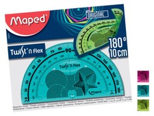 Helix Maped 180 Degree Twist 'N' Flex Flexible Protractor - Buy More For Less