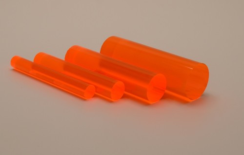 Fluorescent orange acrylic - fluorescent,