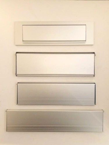 Satin aluminium sprung letter - aluminium,