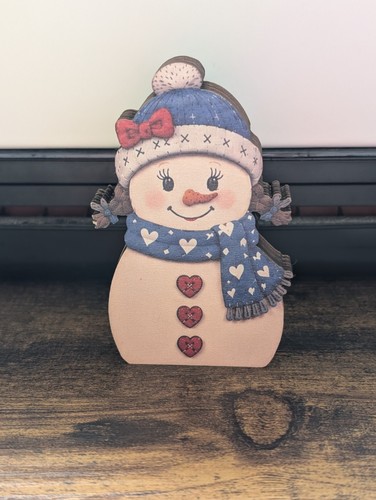 Wooden snowman christmas - snowman,