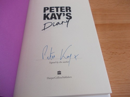 Peter kay diary - peter, ,signed