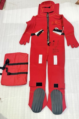 Donning immersion suit medium - donning,