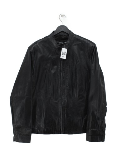 Woodland leather bomber - woodland,