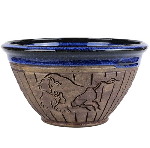 Studio art pottery blue - art,