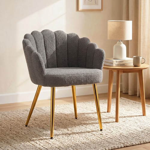 Homcom petal back lounge chair - petal-back,