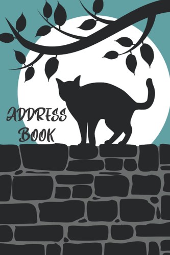 Address book cat cover - book,