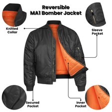 Bomber jacket ma1 flight pilot - bomber,
